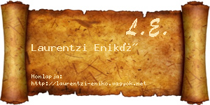 Laurentzi Enikő névjegykártya