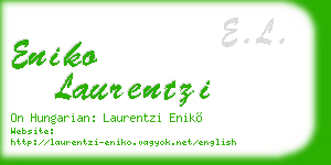 eniko laurentzi business card